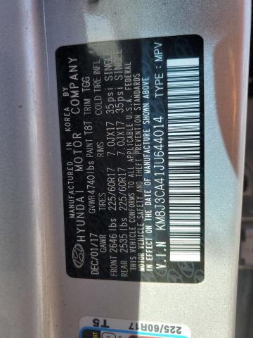 2018 HYUNDAI TUCSON SEL KM8J3CA41JU644014