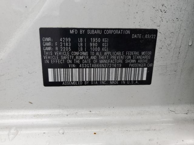 2022 SUBARU IMPREZA - 4S3GTAB66N3721619