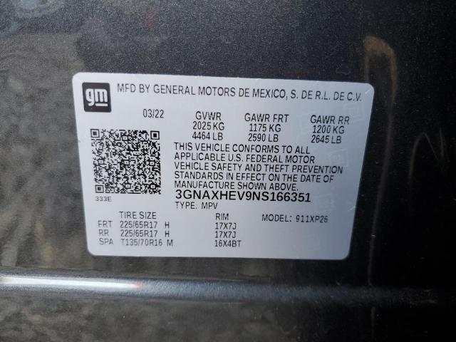 2022 CHEVROLET EQUINOX LS - 3GNAXHEV9NS166351