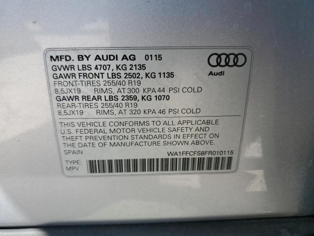 2015 AUDI Q3 PRESTIG WA1FFCFS8FR010115