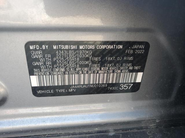 2022 MITSUBISHI OUTLANDER - JA4ARUAU1NU010369