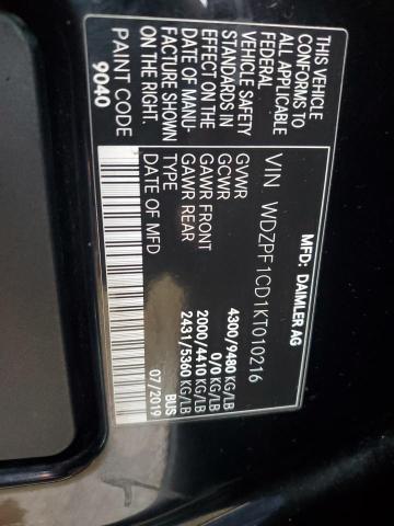 2019 MERCEDES-BENZ SPRINTER 2 - WDZPF1CD1KT010216