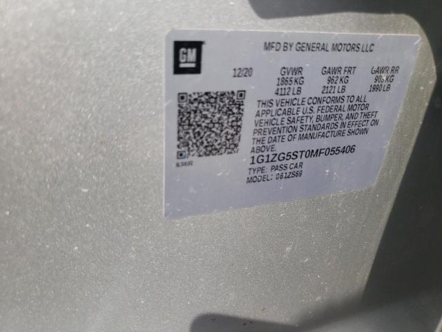 2021 CHEVROLET MALIBU RS - 1G1ZG5ST0MF055406