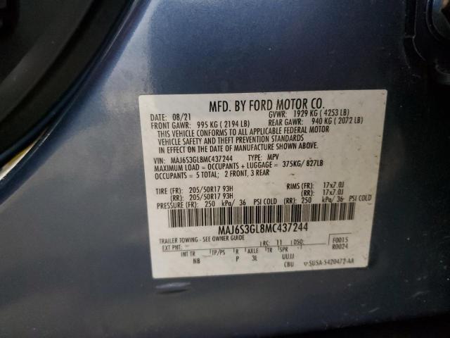 2021 FORD ECOSPORT S MAJ6S3GL8MC437244