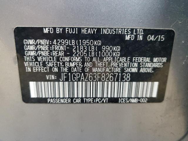 2015 SUBARU IMPREZA SP - JF1GPAZ63F8267138