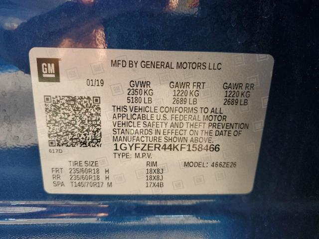 2019 CADILLAC XT4 SPORT 1GYFZER44KF158466