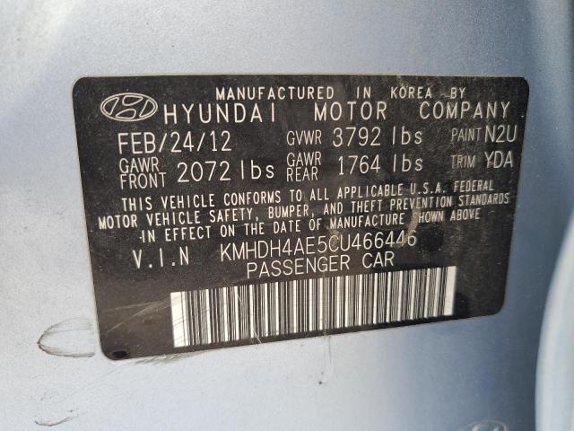 2012 HYUNDAI ELANTRA GL - KMHDH4AE5CU466446