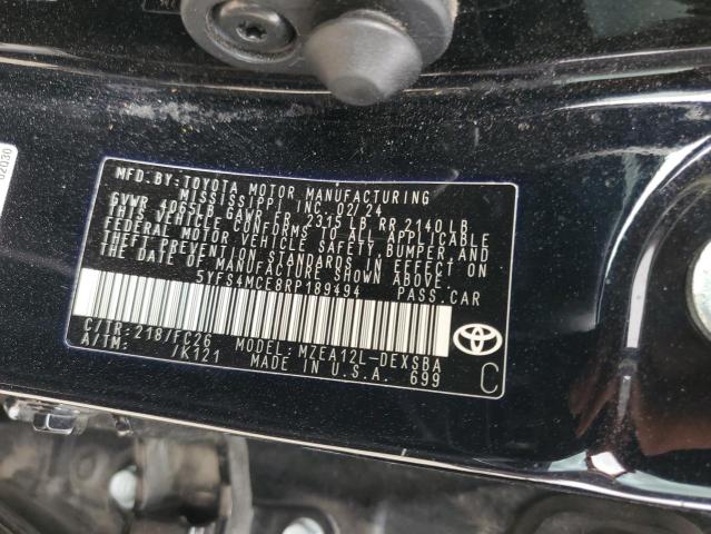 2024 TOYOTA COROLLA SE - 5YFS4MCE8RP189494