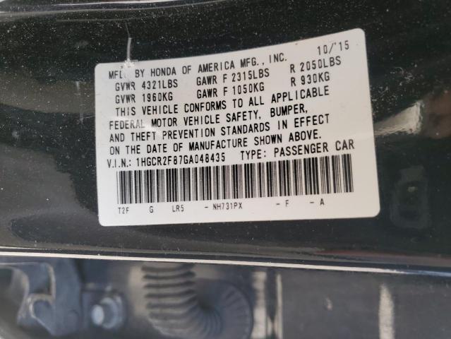2016 HONDA ACCORD EXL - 1HGCR2F87GA048435