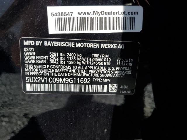 2021 BMW X4 XDRIVE3 5UX2V1C09M9G11692