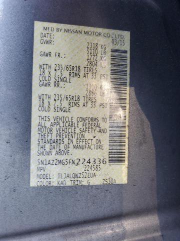 2015 NISSAN MURANO S - 5N1AZ2MG5FN224336
