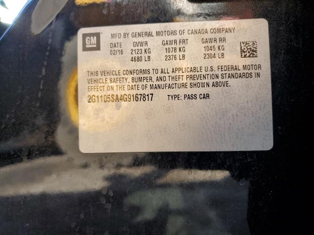 2016 CHEVROLET IMPALA LT - 2G1105SA4G9167817