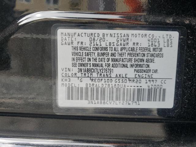 2020 NISSAN SENTRA SV - 3N1AB8CV7LY276791