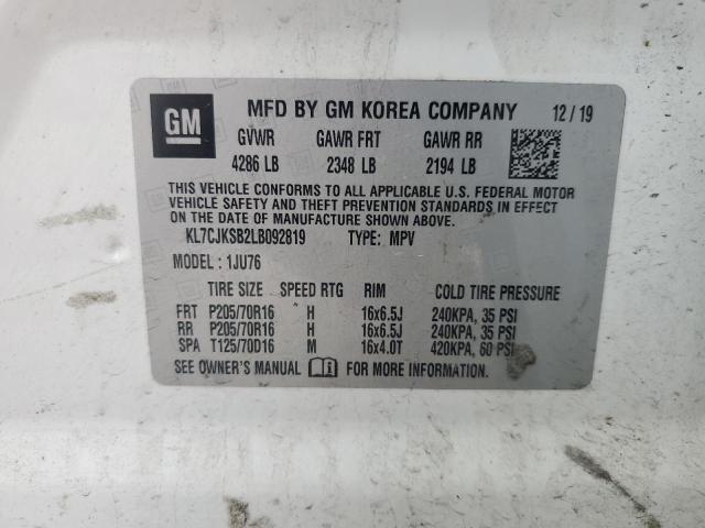 2020 CHEVROLET TRAX LS - KL7CJKSB2LB092819
