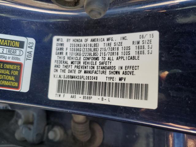 2015 HONDA CR-V LX - 5J6RM4H35FL093049
