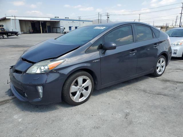 TOYOTA PRIUS 2014 gray hatchbac hybrid engine JTDKN3DU0E0371000 photo #1