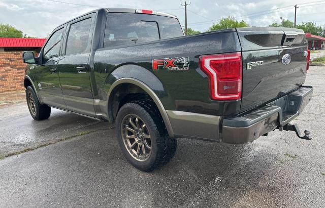 FORD F150 SUPER 2015 black crew pic gas 1FTEW1EG3FFA53104 photo #4