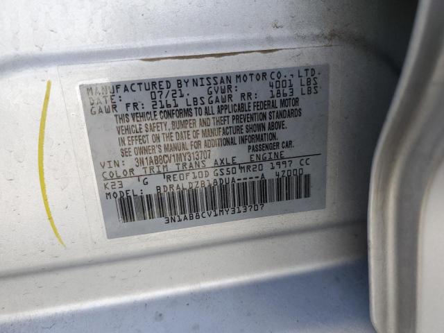2021 NISSAN SENTRA SV - 3N1AB8CV1MY313707