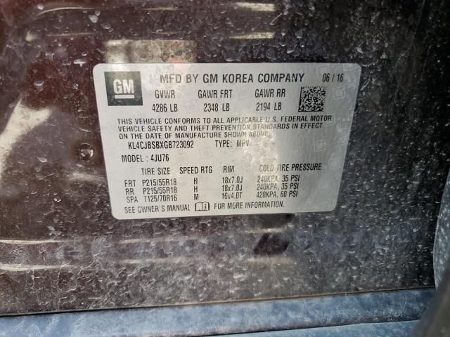 2016 BUICK ENCORE CON - KL4CJBSBXGB723092