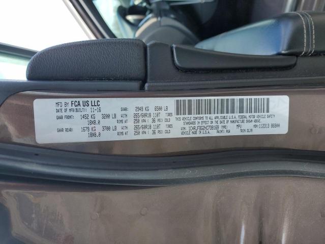 2017 JEEP GRAND CHER - 1C4RJFBG2HC739169
