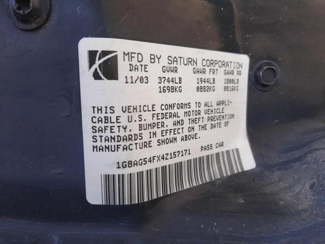 2004 SATURN ION LEVEL #3285939557