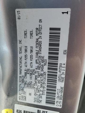2015 TOYOTA TUNDRA CRE - 5TFEY5F15FX181365