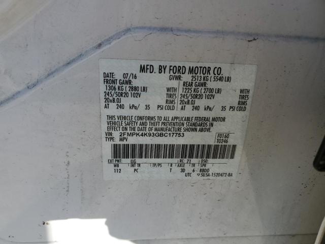 2016 FORD EDGE TITAN 2FMPK4K93GBC17753