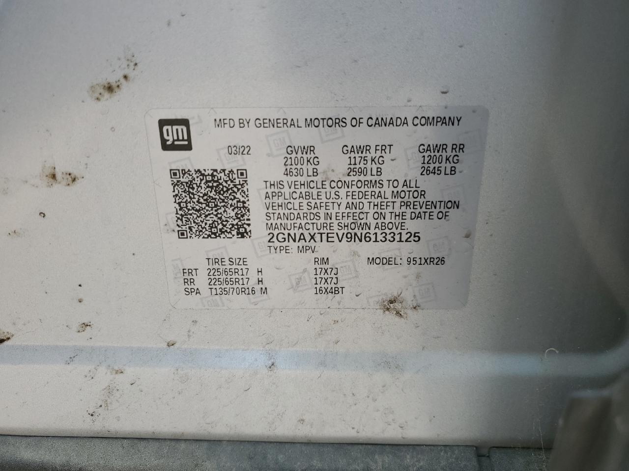 CHEVROLET EQUINOX LT