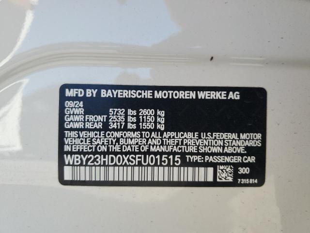 2025 BMW I4 EDRIVE WBY23HD0XSFU01515