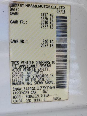 2016 NISSAN ALTIMA 2.5 - 1N4AL3AP4GC179764