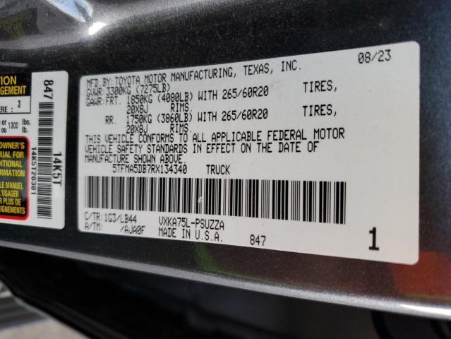 2024 TOYOTA TUNDRA CRE - 5TFMA5DB7RX134340