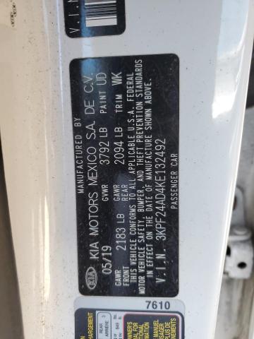 2019 KIA FORTE FE - 3KPF24AD4KE132492