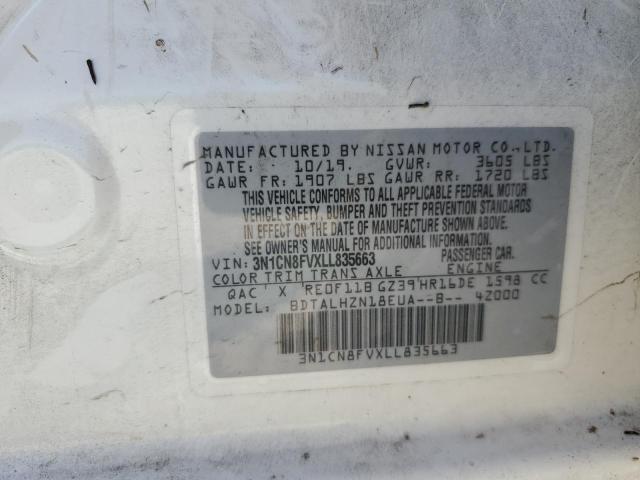 2020 NISSAN VERSA SR - 3N1CN8FVXLL835663
