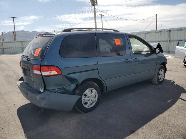 TOYOTA SIENNA LE 2002 blue  gas 4T3ZF13C72U491201 photo #4