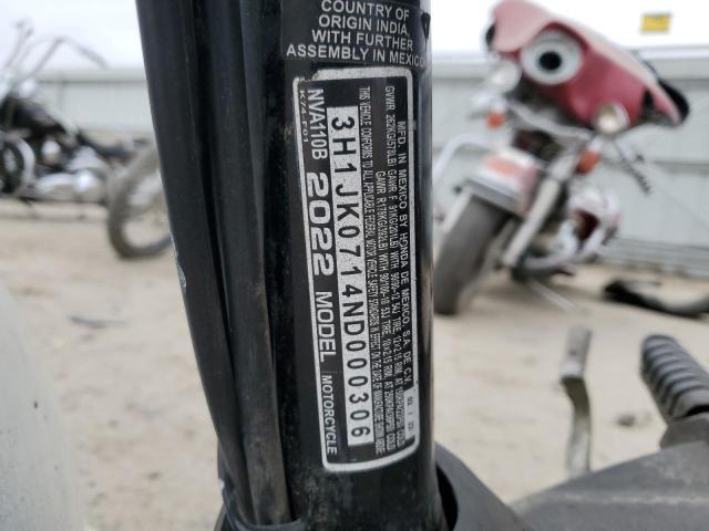 2022 HONDA NVA110 B - 3H1JK0714ND000306