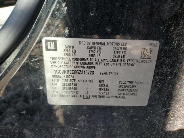 2016 CHEVROLET SILVERADO - 1GCVKREC0GZ316723