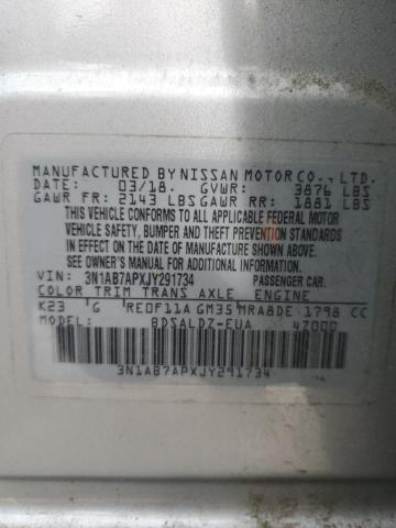 2018 NISSAN SENTRA S - 3N1AB7APXJY291734
