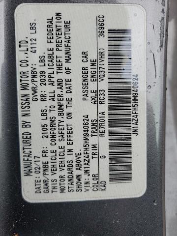 2017 NISSAN 370Z BASE - JN1AZ4FH5HM940624