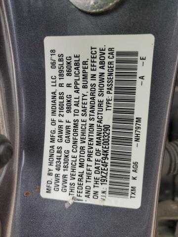 2019 HONDA INSIGHT TO 19XZE4F94KE003290