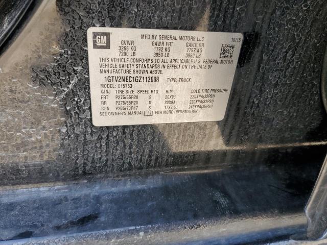 2016 GMC SIERRA K1500 SLT 1GTV2NEC1GZ113008