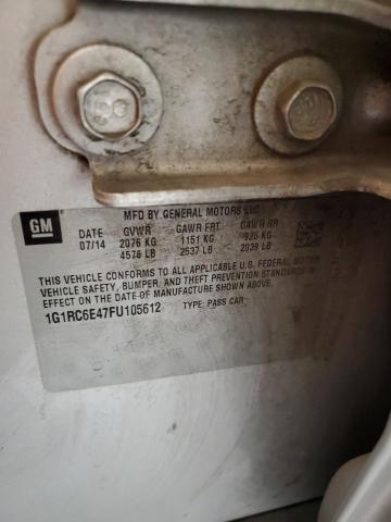 2015 CHEVROLET VOLT 1G1RC6E47FU105612