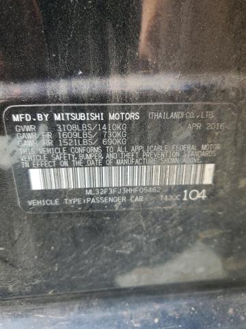 2017 MITSUBISHI MIRAGE G4 - ML32F3FJ3HHF05462
