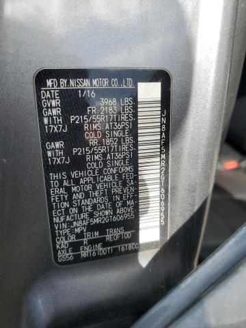 2016 NISSAN JUKE S - JN8AF5MR2GT606955