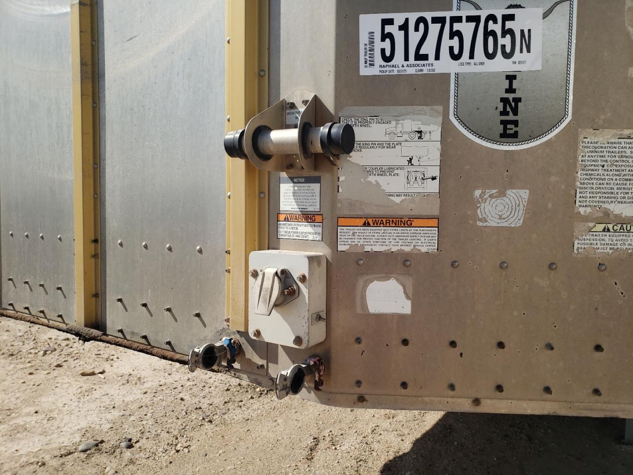 Lot #3298083189 1985 MERR TRAILER