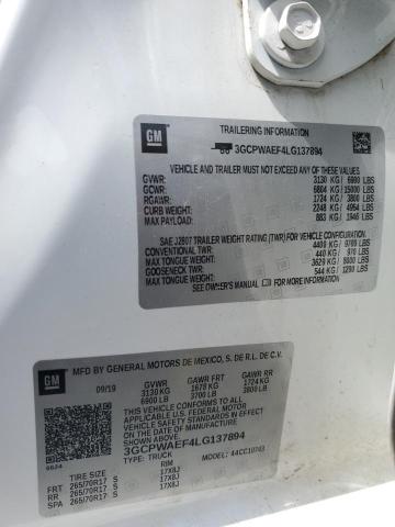 2020 CHEVROLET SILVERADO - 3GCPWAEF4LG137894
