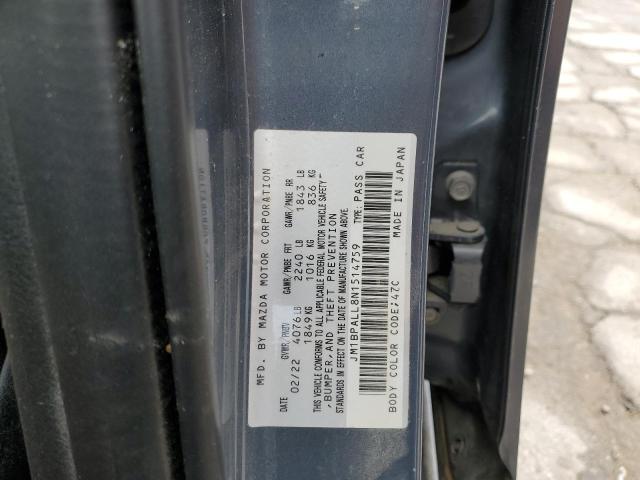 2022 MAZDA 3 PREFERRE - JM1BPALL8N1514759