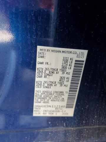 2023 NISSAN TITAN S 1N6AA1EC3PN112540