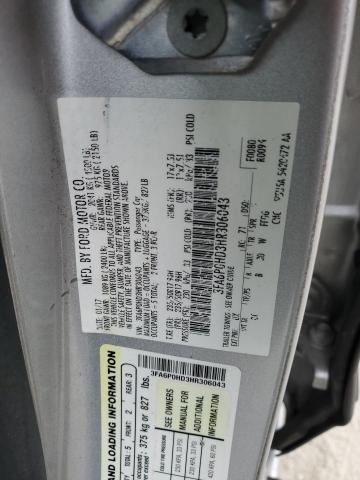 2017 FORD FUSION SE - 3FA6P0HD3HR306043