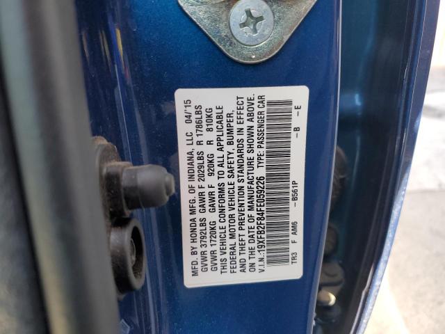 2015 HONDA CIVIC EX - 19XFB2F84FE059226