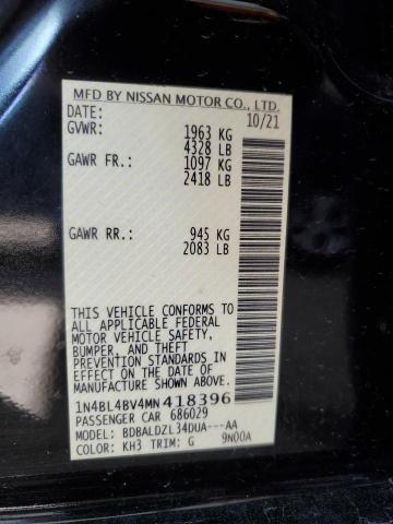 2021 NISSAN ALTIMA S - 1N4BL4BV4MN418396